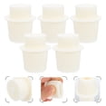 thumbnail image 4 of Miangastore 5pcs Erlenmeyer Flask Stopper Conical Glass Tube Stopper Test Tube Stopper for Experiment, 4 of 9