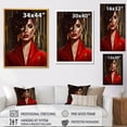 thumbnail image 4 of DESIGN ART Designart "Ravishing Woman In Red Iii" Woman Sensual Canvas Art Print 12 in. wide x 20 in. high, 4 of 5