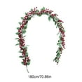 thumbnail image 3 of Christmas Vine Decorations Simulated Christmas Leaves Red Fruit Vines Simulated Green Plants Berries Vines Decorations, 3 of 6
