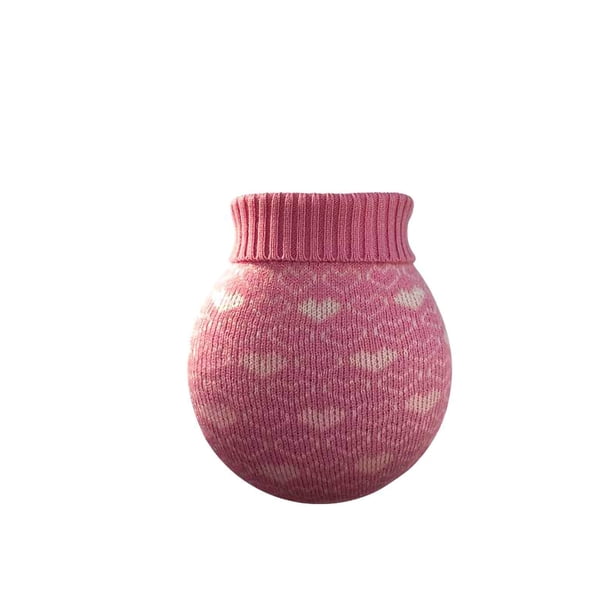 Moyic Calentador de microondas Bolsa de agua caliente con cubierta de punto Botella caliente Mujeres Niños Calentador de manos, Verde, L Suministros térmicos Rosado S Moyic HA001466-04