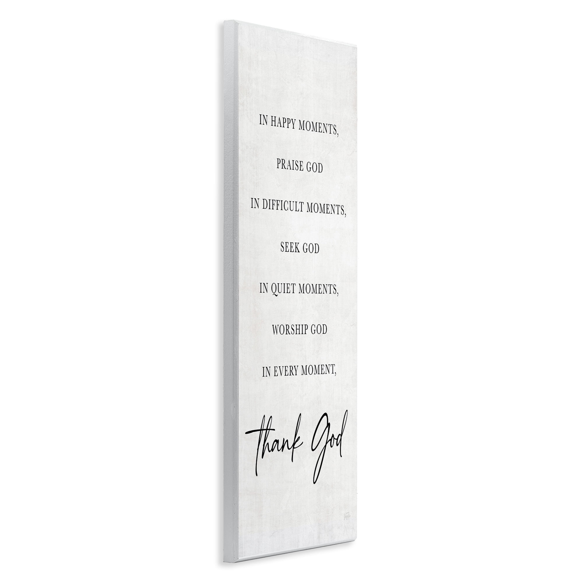 Stupell Industries Every Moment Thank God Wall Plaque Art, design by Natalie Carpentieri