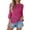Hot Pink, variant on Gunia Crochet Beach Cover Up Women Hollow Out Lightweight Knit Short Sleeve Tee Top Sweater Crocheted Tops