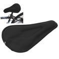 thumbnail image 4 of Soft Bicycle Saddle Cover, Black Streamlined Bicycle Saddle Cover Breathable  For Cycling, 4 of 8