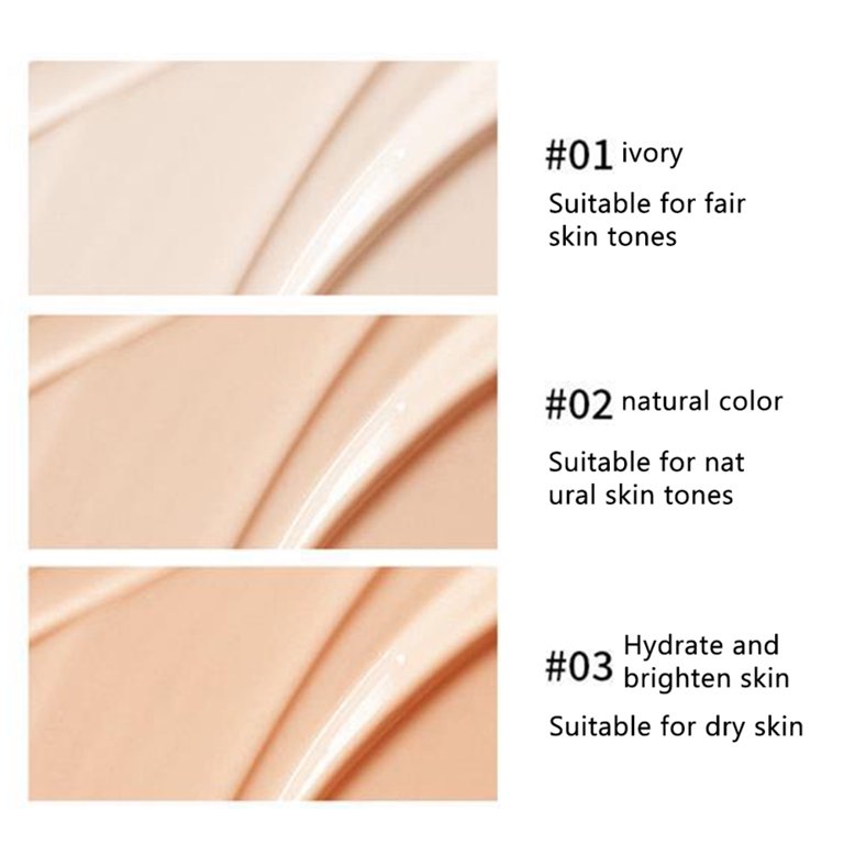 FV Makeup Setting Powder With Puff Waterproof Matte Concealer Foundation  Makeup Oil Control Professional Women's Cosmetics