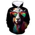 thumbnail image 2 of Sudadera con capucha de oveja con estampado 3D para hombre, sudadera con capucha con estampado de animales de cabra novedosa, sudaderas casuales de hip hop, sudaderas geniales de manga larga, 2 of 5