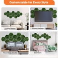 thumbnail image 5 of DOLLAR BOSS 12Pcs Self Adhesive Felt Board Tiles Wall Decor Hexagon Bulletin Board for Walls, Green Forest Pattern Print Felt Cork Pin Board for Pictures Photos Memos with Push Pins, 5 of 9