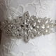 thumbnail image 5 of Sonducket Cintas de boda para mujer, cinturón nupcial, vestido de graduación, fajas de cristal, fiesta de noche, pretina de diamantes de Cinturones Blanco crema, 5 of 6