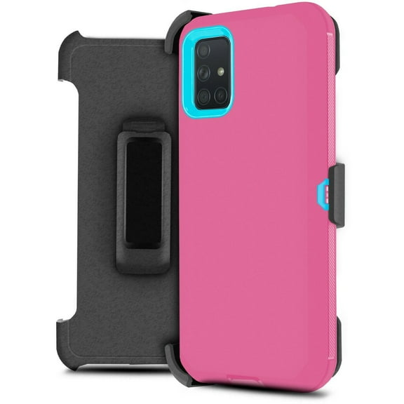 for Samsung Galaxy A51 5G (NOT FIT A51 4G) Phone Case Dual Layer Full-Body Rugged Clear Back Case Drop Resistant Shockproof Case with Built In Screen Protector
