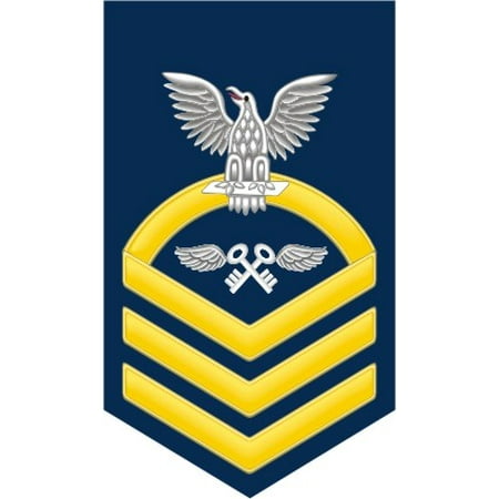 3.8 Inch Navy Chief Gold E-7 Aviation Storekeeper AK Decal