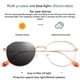 thumbnail image 2 of Guardurnaity Gafas de sol redondas anti-azules a la moda, gafas de sol, lentes transparentes clásicas, montura de gafas para hombre, gafas, rosa y Type3 NO3, 2 of 6