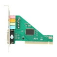thumbnail image 4 of Tarjeta de sonido PCI de 4.1 canales para computadora de escritorio, tarjeta de sonido integrada, tarjeta de audio interna, sonido envolvente estéreo CMI8738, 4 of 6