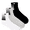 Black/White/Gray, variant on Pair of Thieves Blackout/Whiteout Cushion Ankle Sock Men's 3-Pack