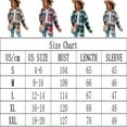 thumbnail image 2 of KZKR Women's Casual Plaid Wool Blend Button Down Long Sleeve Shirt Jacket Shackets, 2 of 3