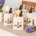 thumbnail image 4 of Dvkptbk Easter Hessian Bag Cute Bunny Drawstring Gift Bag with Rabbits Linen Pouches Sacks with Ribbon Party Preference Bag for Birthday Treats Goodie easter decorations, 4 of 7