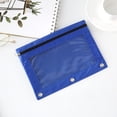 thumbnail image 2 of Pencil Pouch for 3 Ring Binder, Binder Pencil Pouch with Smooth Zipper, Clear Window Pencil Case for Binder, Zipper Pencil Pouches, Big Capacity 3 Ring Binder Pencil Bag,10 x 7in, 2 of 7