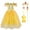 Robe B+accessoires, variante sur HAWEE Déguisement de Princesse Belle de Luxe pour Filles, Fête de Noël, Cosplay Chic, Costume de La Belle et la Bête