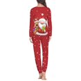 thumbnail image 3 of Renewold Red Clothing Pajamas for Women Santa Reindeer Long Pants Sweatshirt Set of 2 Comfort Leisure Christmas Tracksuit Pullover Tops Loungewear Nightwear Size L, 3 of 4
