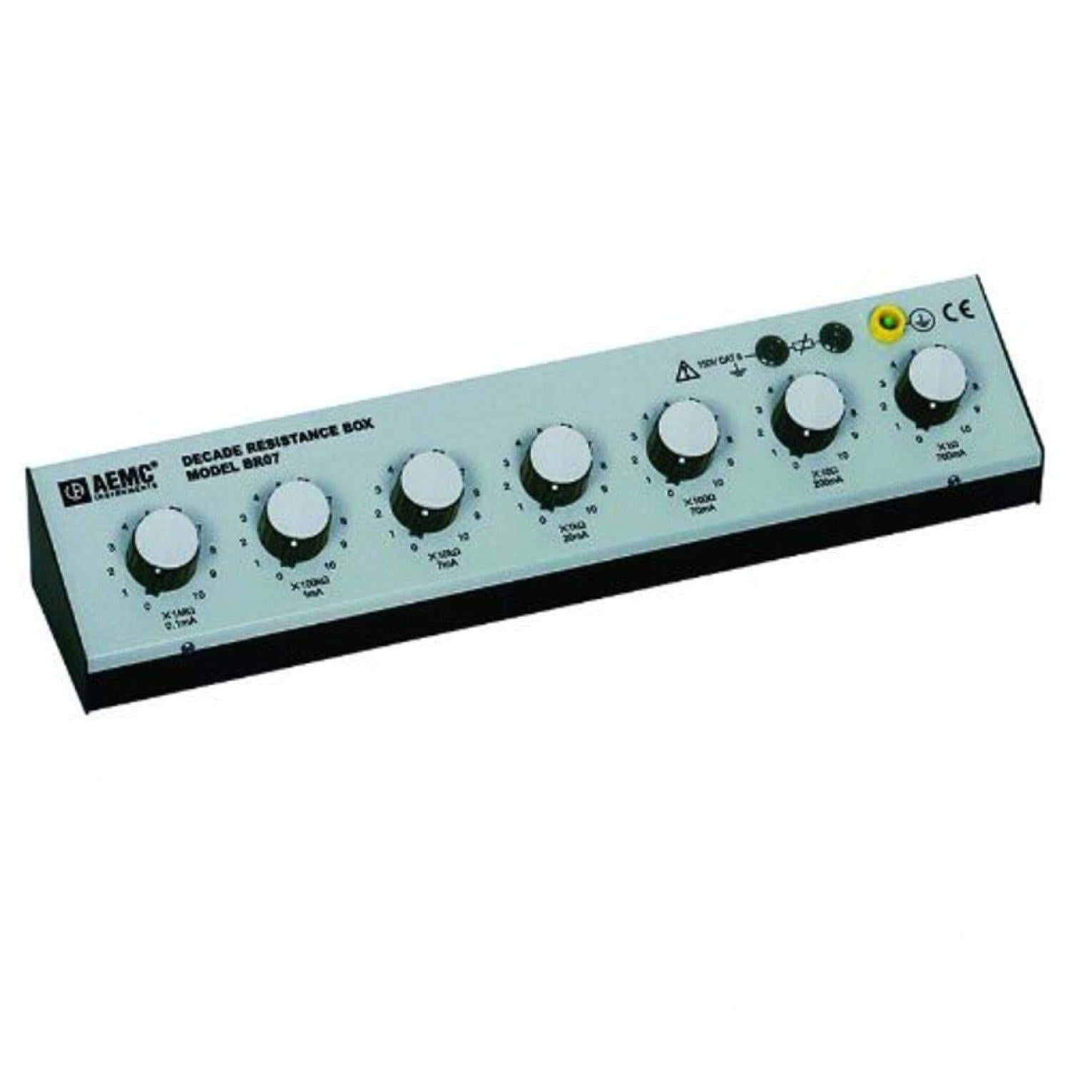 BR Resistance Decade Box, to . Megaohm Resistance Range, Accuracy