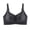 Black, variant on Women's Plus Size Wireless Seamless Lift stay-Sag Bra High Side Wing Armpit Fat Control Wide Strap Support Comfort Bras