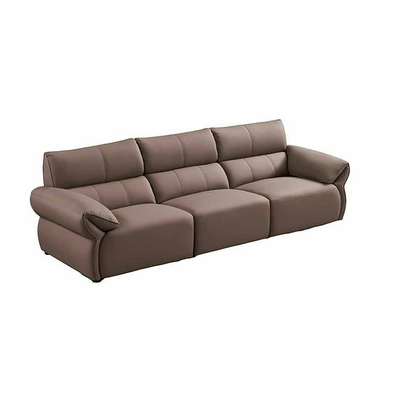 American Eagle EK-D833-DT-4S Dark Tan Italian Top Grain Leather Extra Long Sofa