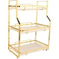 thumbnail image 1 of Estante de Almacenamiento Esquinero para Baño, Repisa de Pared con 3 Niveles, Organizador de Hierro Dorado, Estantería Montable en Pared de Gran Capacidad para Baño, Cocina, Dormitorio, 1 of 4