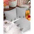 24x24 Outdoor Pillow Covers Set of 2 Christmas Tree Snowman Outdoor
