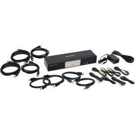 UPC: 0881317514448 | 4PORT DP1.2 KVMP WITH USB3.1 HUB AND AUDIO