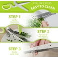 thumbnail image 5 of 2 Packs Herb Scissors Set - Herb Scissors with 5 Blades and Cover, Herb shears with 3 Blades, Shred Silk Knife, Cool Kitchen Gadgets for Cutting Fresh Garden Herbs. Also Used for Cutting Paper., 5 of 8