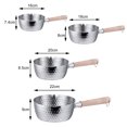 thumbnail image 5 of Yanerim Yukihira Pan Fast Heat Conduction Physical Non-stick Reliable Japanese Saucepan with Wood Handle for Ramen, 5 of 7