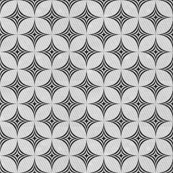 Ahgly Company Indoor Square Patterned Off-White Novelty Area Rugs, 7' Square