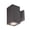 Graphite, variant on Wac Lighting Dc-Ws06-Fs Cube Architectural 1 Light 10" Tall Led Outdoor Wall Sconce -