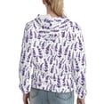thumbnail image 7 of Honeii Lavender Flowers Pattern Womens Oversized Hoodies Long Sleeve Sweatshirts Pullover Fall Outfits with Pocket-X-Large, 7 of 7