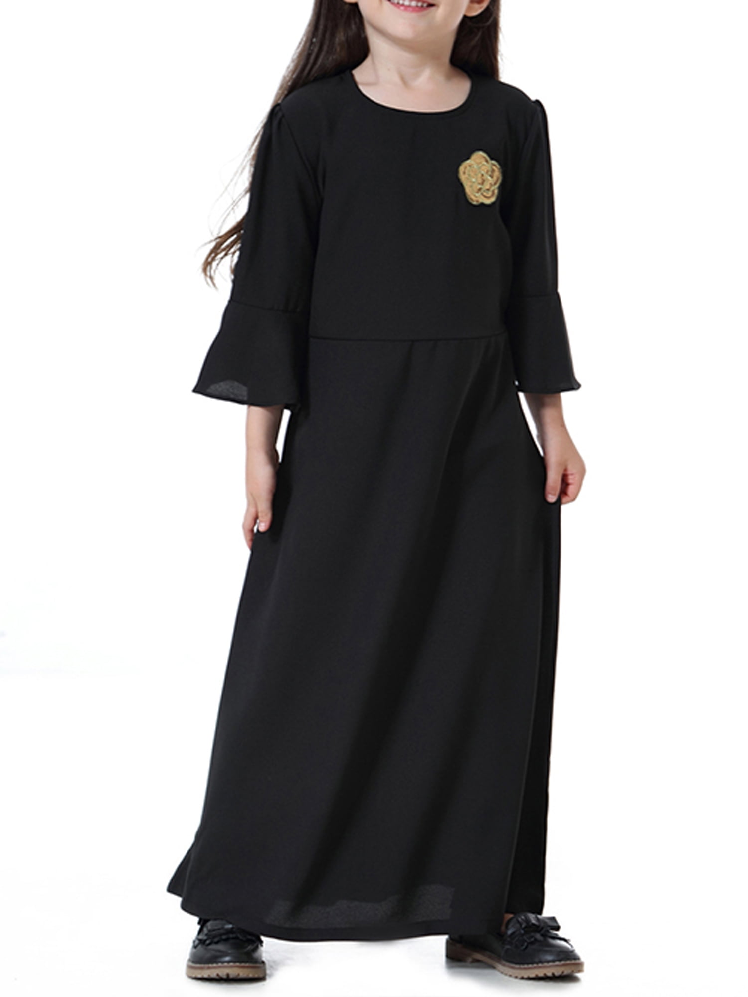long bell sleeve maxi dress