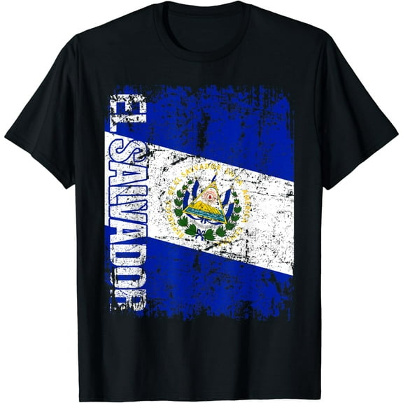 EL SALVADOR Flag Vintage Distressed EL SALVADOR T-Shirt