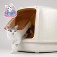 thumbnail image 3 of Covered Pink Cat Litter Box with Sifter Large Foldable Closed Cat Litter Box Self Cleaning Areneros Para Gatos Pet Products ShopWise Round, 3 of 7