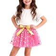 thumbnail image 2 of EnJoCho Girls Princess Tutu Skirt for Kids Snow Gr𝖺phic Bowknot Layered Pleated Dance Skirt Gymnastic Par𝗍y Ballet Dress Tutu Skirt For Girls, 2 of 6