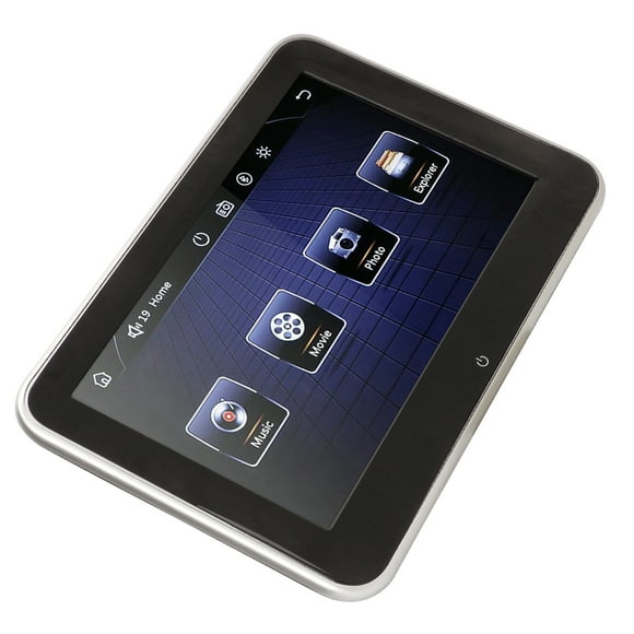 Portable Car TV, 8In IPS Touch Screen Headrest Monitor Tablet Audio Video Entertainment Car Back TV Monitors, Back Headrest Video Player Support MP3 MP4 MP5 Video