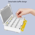thumbnail image 4 of Aurgiarme Portable Storage Tray Fishing Tackle Box Organizers Lure Storage Box with Removable Divider Lure Clear Tray, 4 of 9