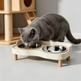 thumbnail image 6 of FEOLGEHLY Slow Feed Raised Stainless Steel Dog Cat Bowl Set, Non Skid Anti Spill Neck Protect Eco-friendly Base Double Food Water Bowl for Small Dogs and Indoor Cats Daily Feeding Use, 6 of 6