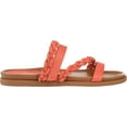 thumbnail image 5 of Women's Journee Collection Colette Strappy Slide Coral Faux Leather 7.5 M, 5 of 7