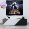 thumbnail image 4 of Happy Halloween Bloodhound Witch Pumpkins Bats Tapestry Dog Lover Wall Hanging Backdrop Home Decor - 13012, 4 of 5