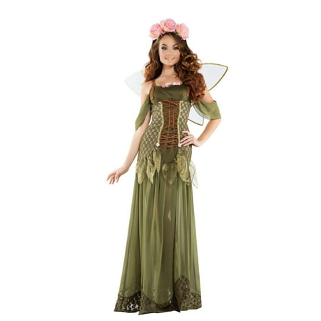 Halloween Adult Rose Fairy Princess Costume