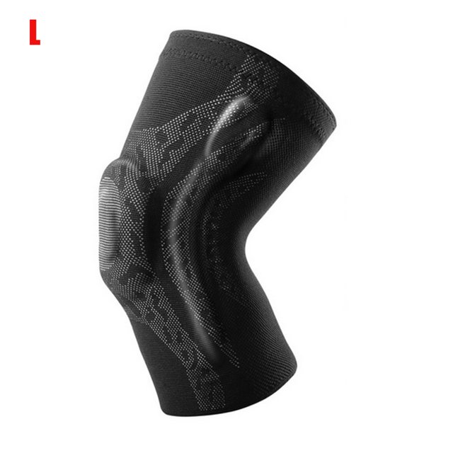 Worallymy Sport Rodillera 3D Elástico Rodillera Protector Transpirable Suave Deporte Articulación Manga L Negro Gris Worallymy JD735810629