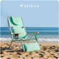 thumbnail image 6 of Ostrich The Deluxe 3N1 Lightweight Outdoor Beach Lounge Chair w/Footrest, Teal, 6 of 12