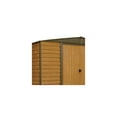 thumbnail image 5 of Woodridge 10 x 6 ft. Steel Storage Shed Coffee/Woodgrain, 5 of 8