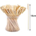thumbnail image 2 of 100 Pieces Wooden Paddle Skewers Barbecue Wooden Skewers Cocktail Sticks for Barbeque, Kebabs, Cocktails, Buffets Party (18CM), 2 of 4
