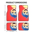 thumbnail image 2 of Qekee inside out 2 Print Car Floor Mats Set of 4, Waterproof Car Foot Mats, Front & Rear Car Floor Foot Mat Sets of 4 Pieces, Universal Fit for Cars, Trucks, SUVs, 2 of 6