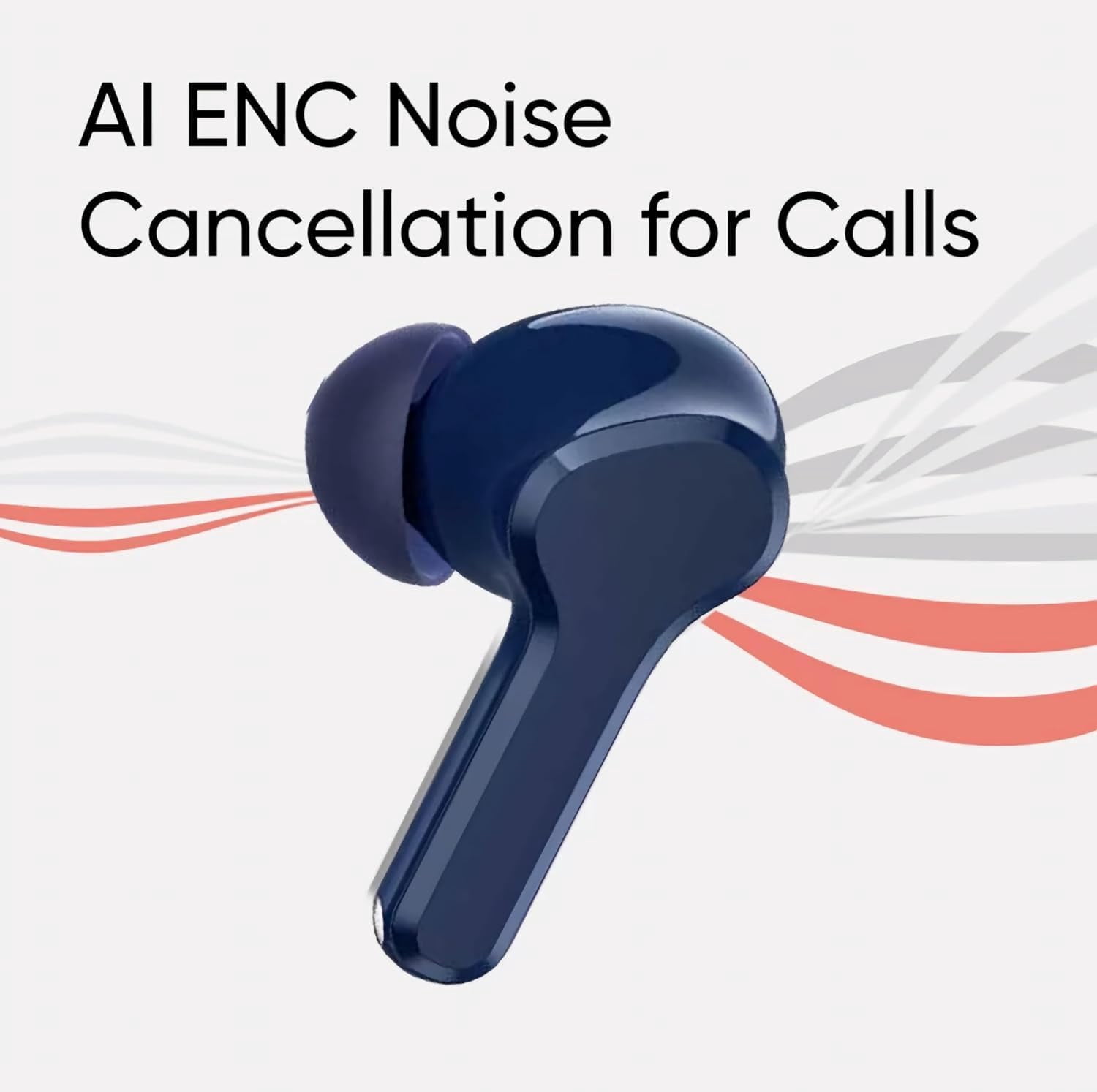 realme T110 AI ENC Noise Cancelling Wireless Earbuds, Lightweight in-Ear Buds, 10mm Dynamic Bass Driver, Heavy Bass, 38H Battery, Wireless Charging, Bluetooth 5.4, IPX5 Water Resistance - (Jazz Blue)