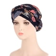 thumbnail image 3 of Stretchy Turban Beanie Turban Beanie for Cancer Alopecia Women Turban Caps Beanie Turban Head Wraps Hair Cover Soft Hat for Hair Loss Cover Cap Head Chemo Headwear for Women Wrap Hat, 3 of 3