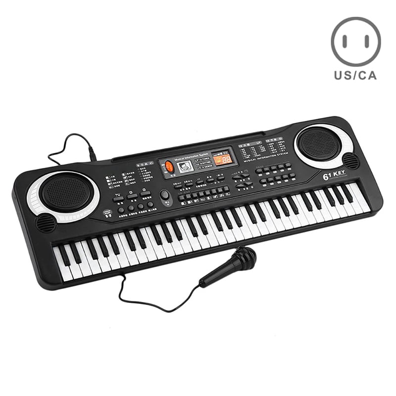 61 Keys Electric Piano Music Electronic Keyboard Beginners Organ Mini Microphone 